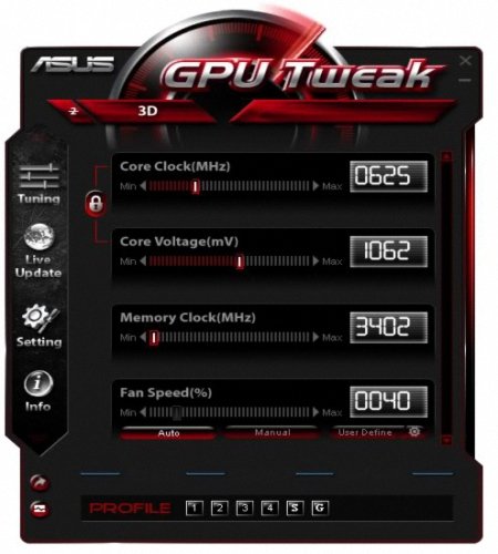 download the new version ASUS GPU Tweak II 2.3.9.0 / III 1.6.9.4