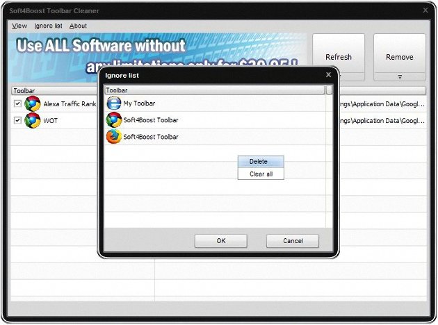  Soft4Boost Toolbar Cleaner 3.9.5.209 + portable 