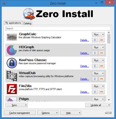 Zero Install 2.25.0 download the new for mac