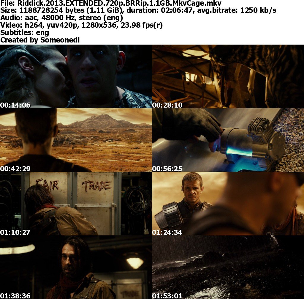 Riddick Comparison: Theatrical Cut - Unrated Extended Cut