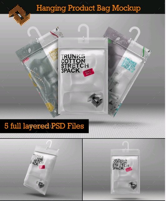 Download Download GraphicRiver - Hanging Storage Product Bag Pouch ...