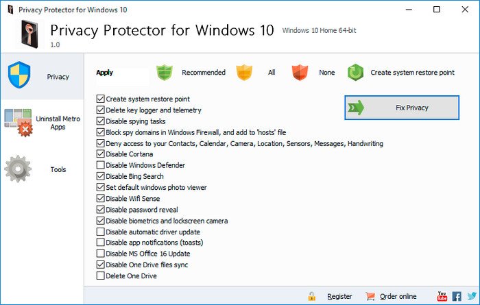 SoftOrbits Privacy Protector for Windows 10 1.0