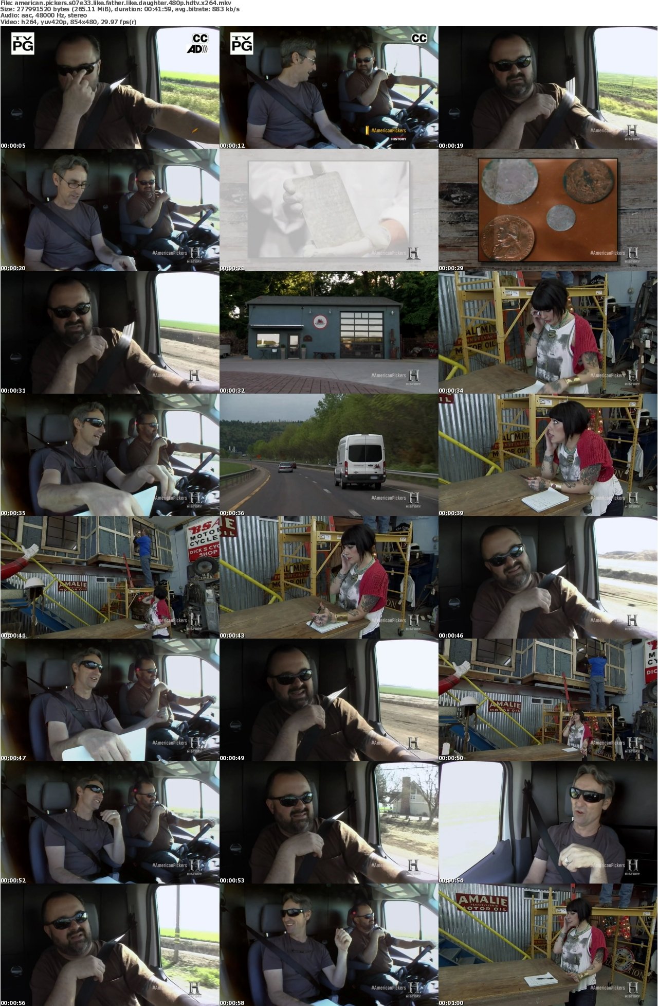 American Pickers S07E33 Like Father Like Daughter 480p HDTV x264