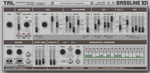 Togu Audio Line BassLine 101 v1.62 (WiN/MAC)