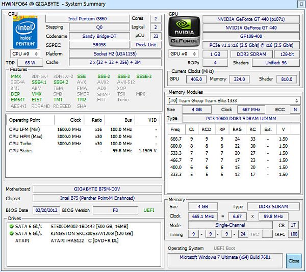 HWiNFO 5.07 Build 2655 Beta (Х86/х64) Portable 