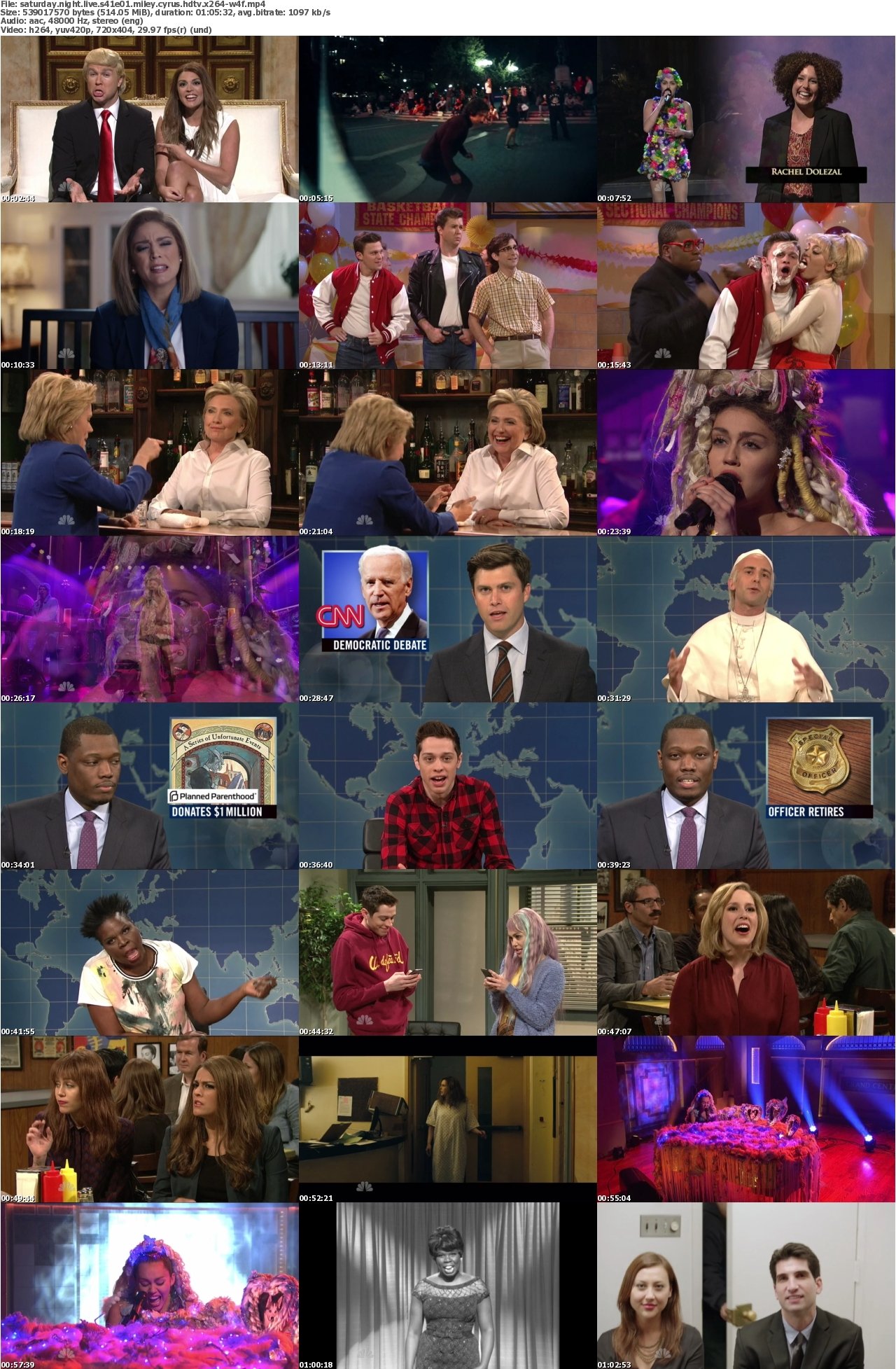 Saturday Night Live S41E01 Miley Cyrus HDTV x264-W4F