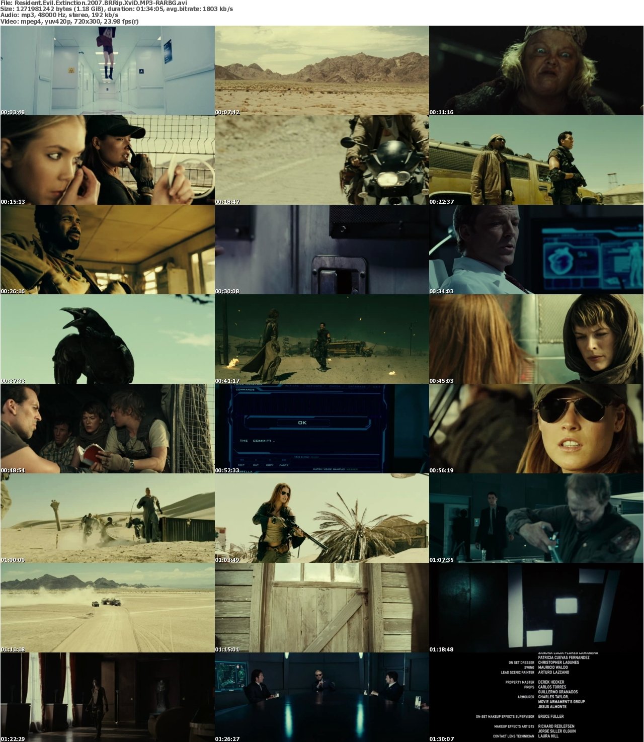 Resident Evil Extinction 2007 BRRip XviD MP3-RARBG