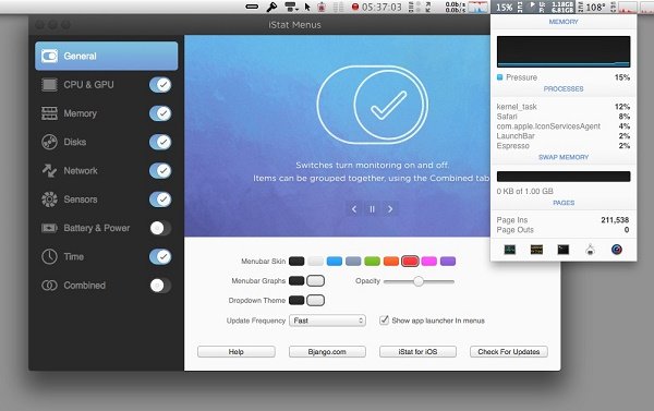 iStat Menus 5.11 (MacOSX)