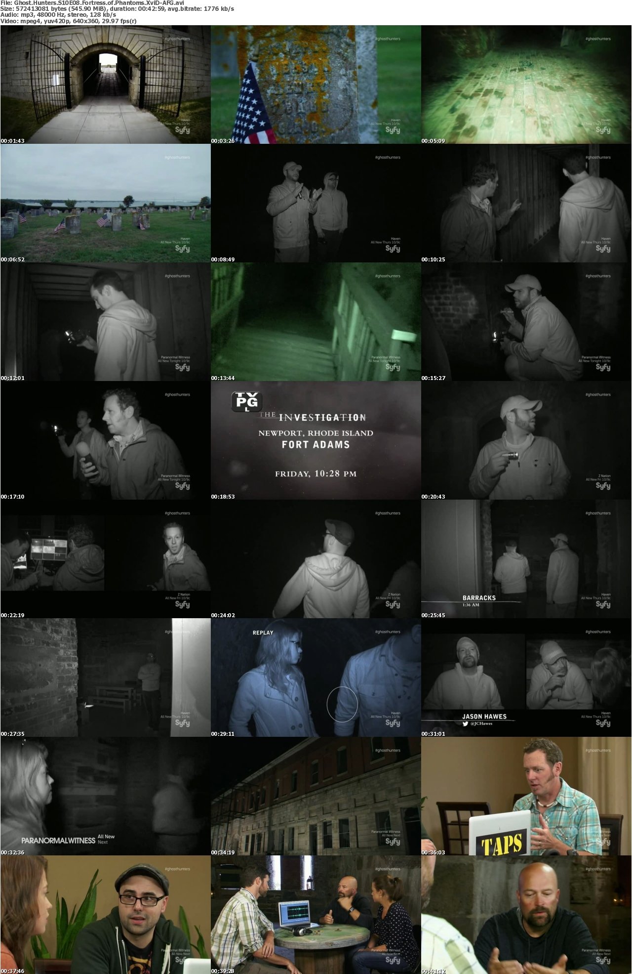 Ghost Hunters S10E08 Fortress of Phantoms XviD-AFG