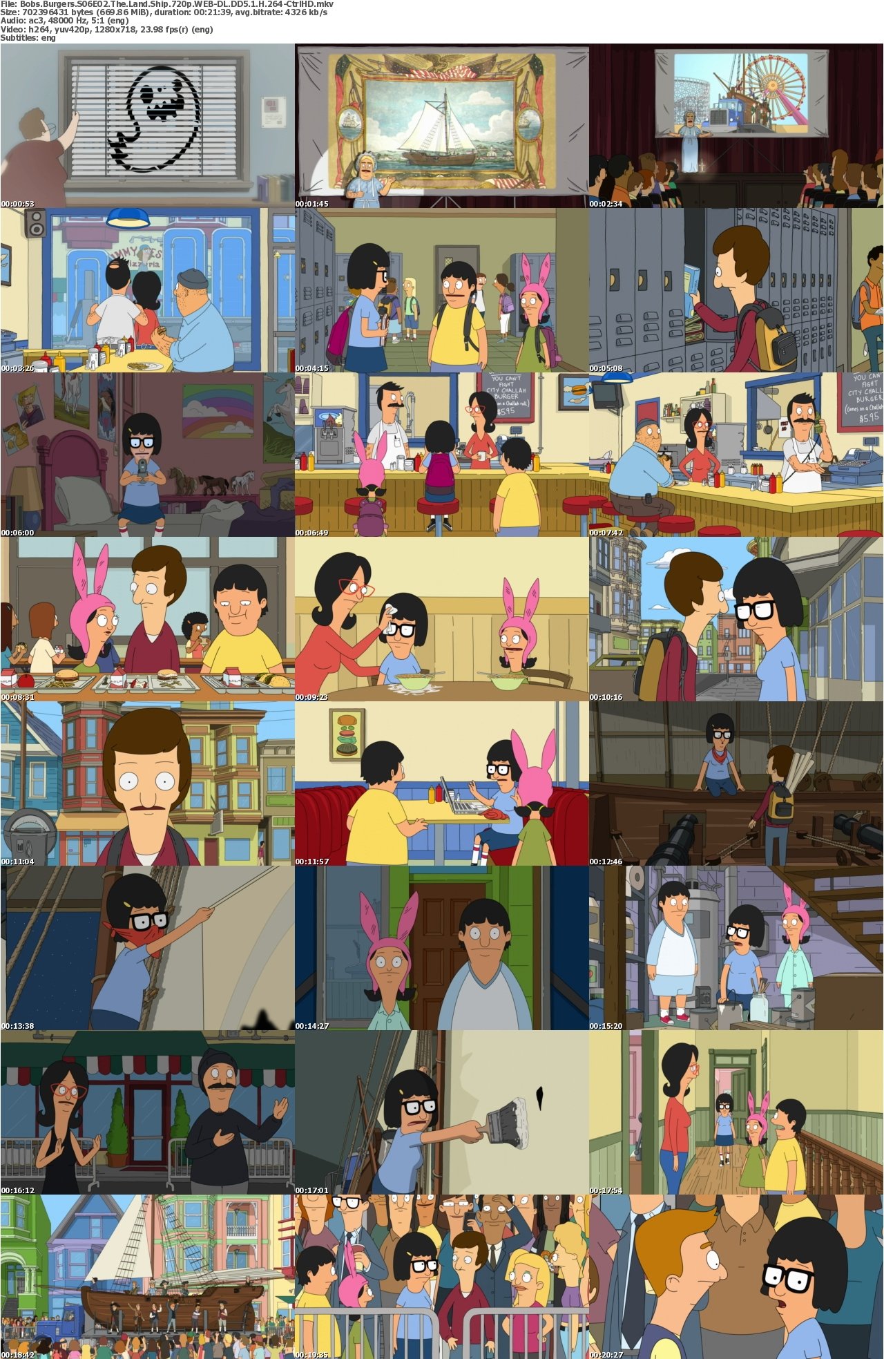 Bobs Burgers S06E02 The Land Ship 720p WEB-DL DD5 1 H 264-CtrlHD