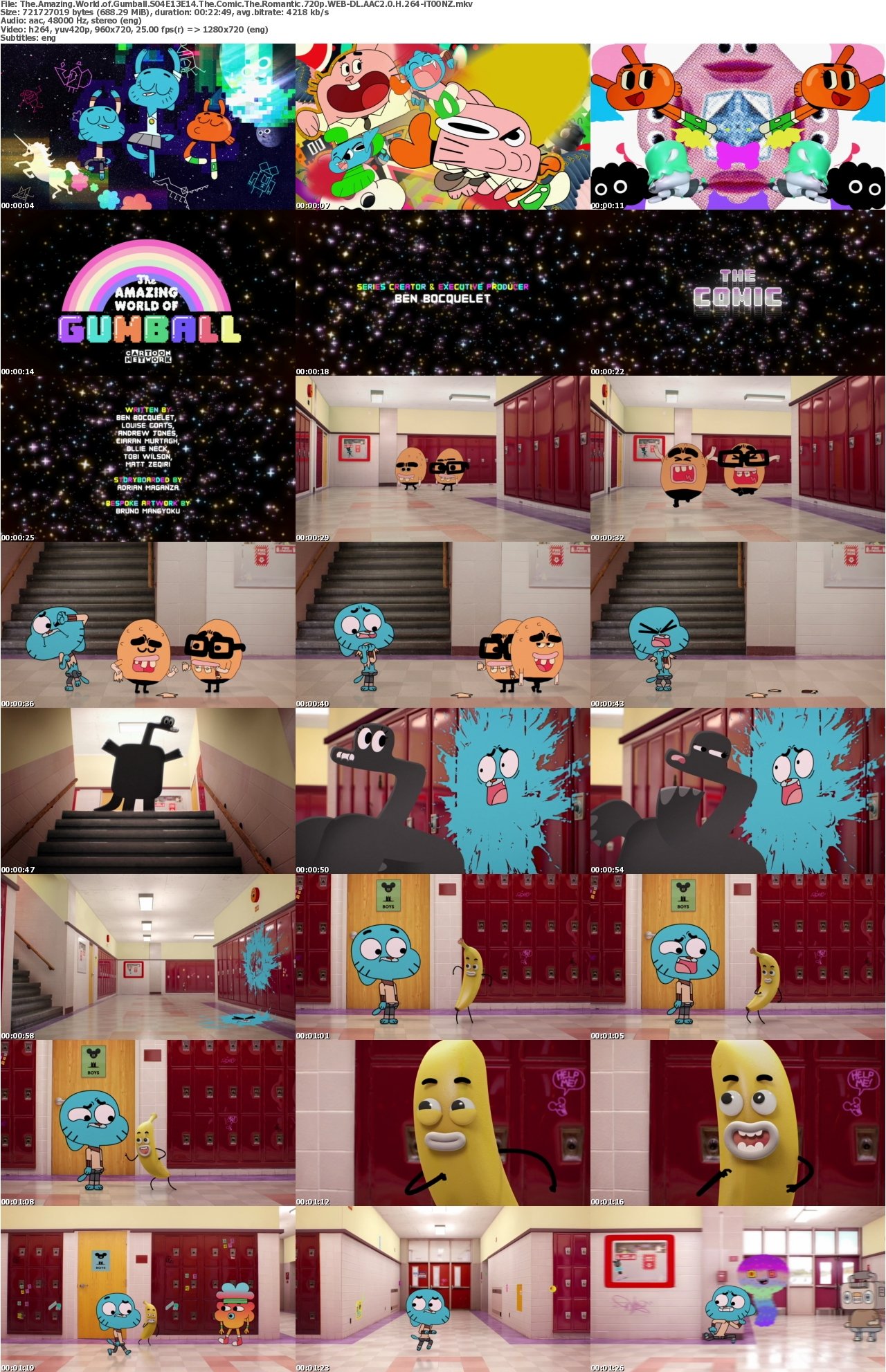 The Amazing World of Gumball S04E13E14 The Comic The Romantic 720p WEB-DL AAC2 0 H 264-iT00NZ