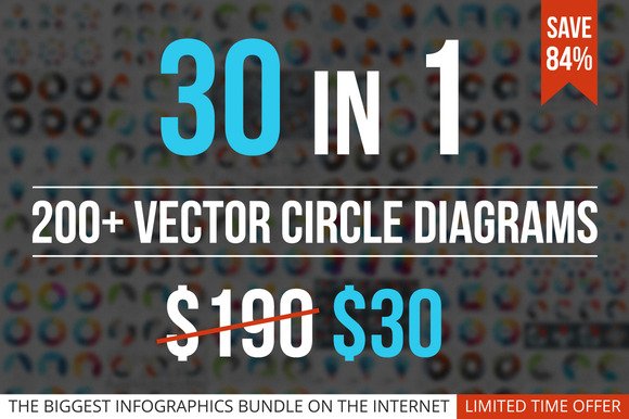 CreativeMarket - Circle Diagrams For Infographics