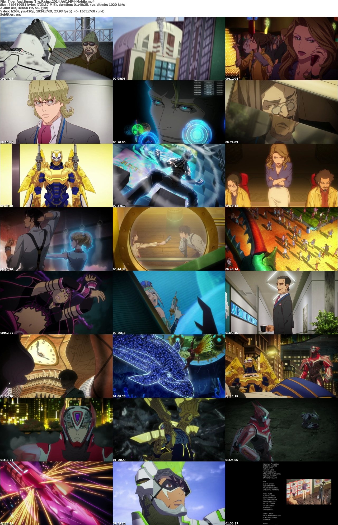 Tiger And Bunny The Rising 2014 AAC MP4-Mobile