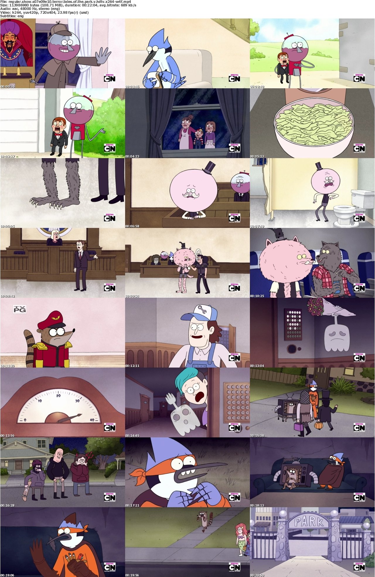Regular Show S07E09E10 Terror Tales of the Park V HDTV x264-W4F
