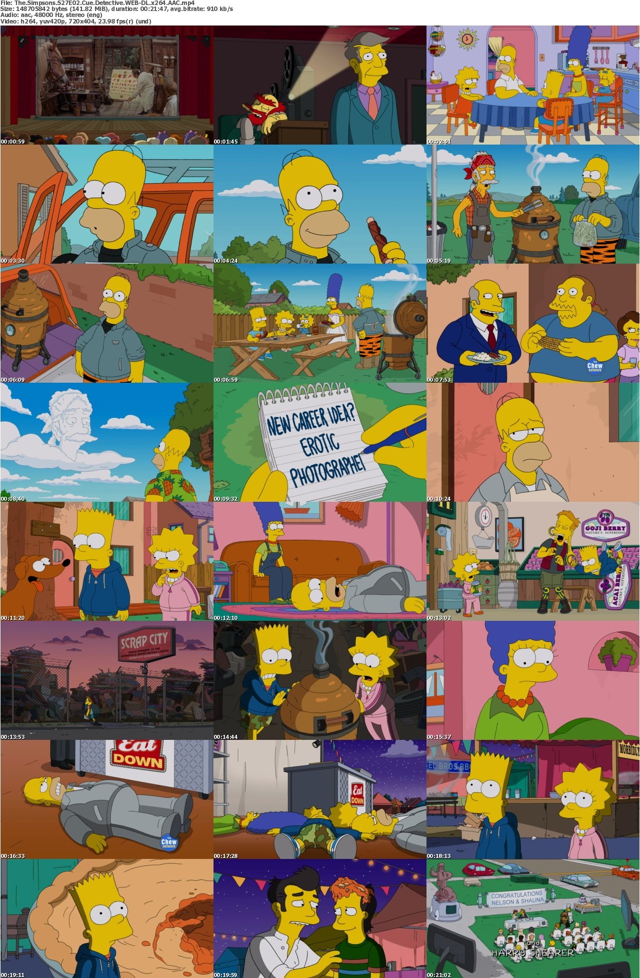 The Simpsons S27E02 Cue Detective WEB-DL x264 AAC