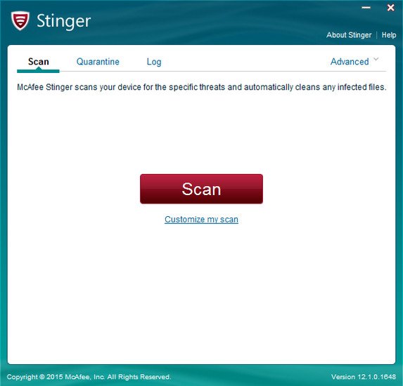 McAfee Stinger 12.1.0.1744 (x86/x64) Portable