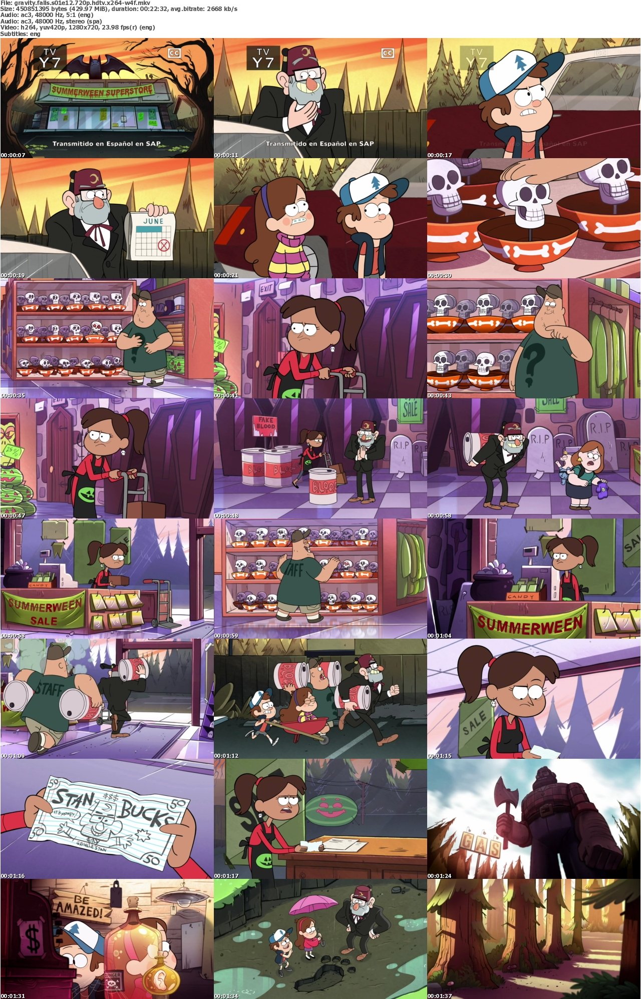 Gravity Falls S01E12 720p HDTV x264-W4F