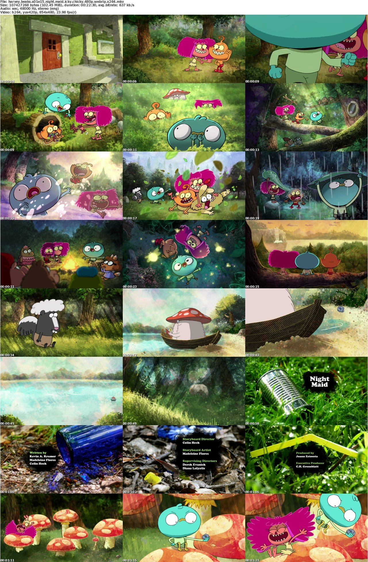 Harvey Beaks S01E15 Night Maid Icky Chicky 480p WEBRip x264