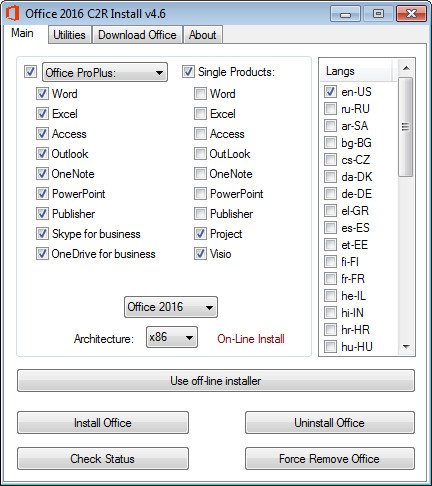 Office 2013-2016 C2R Install 4.6