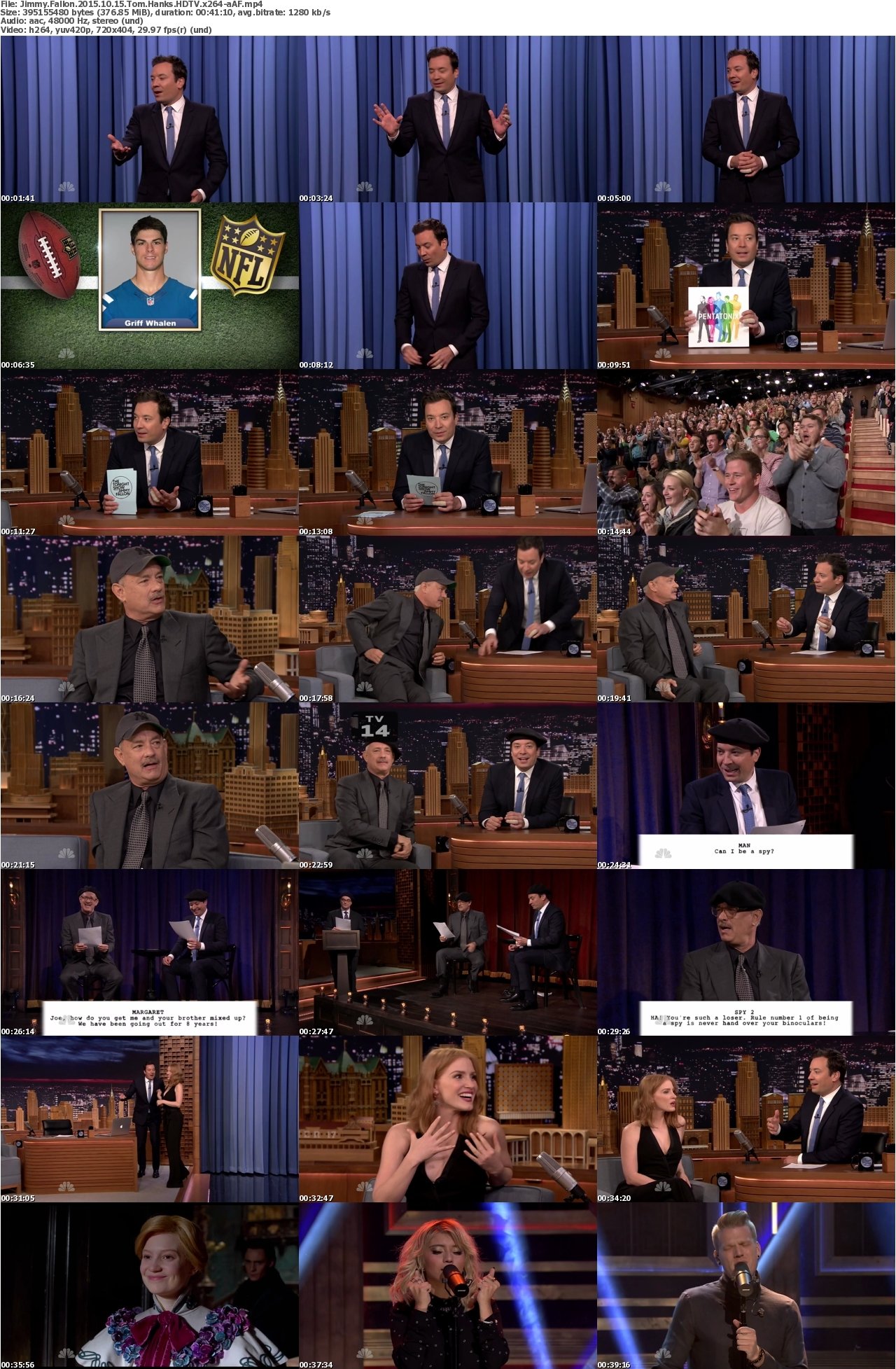 Jimmy Fallon 2015 10 15 Tom Hanks HDTV x264-aAF