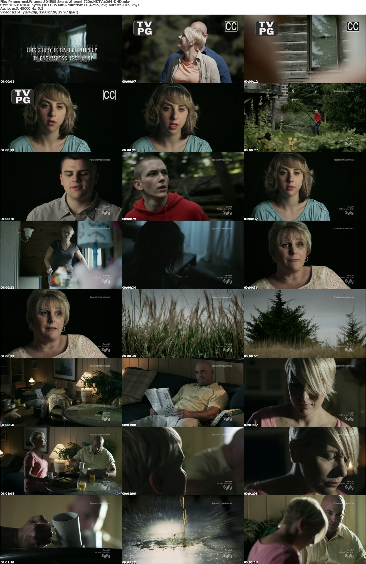 Paranormal Witness S04E08 Sacred Ground 720p HDTV x264-DHD