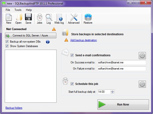 Pranas SQLBackupAndFTP with Azure 10.1.5 Professional