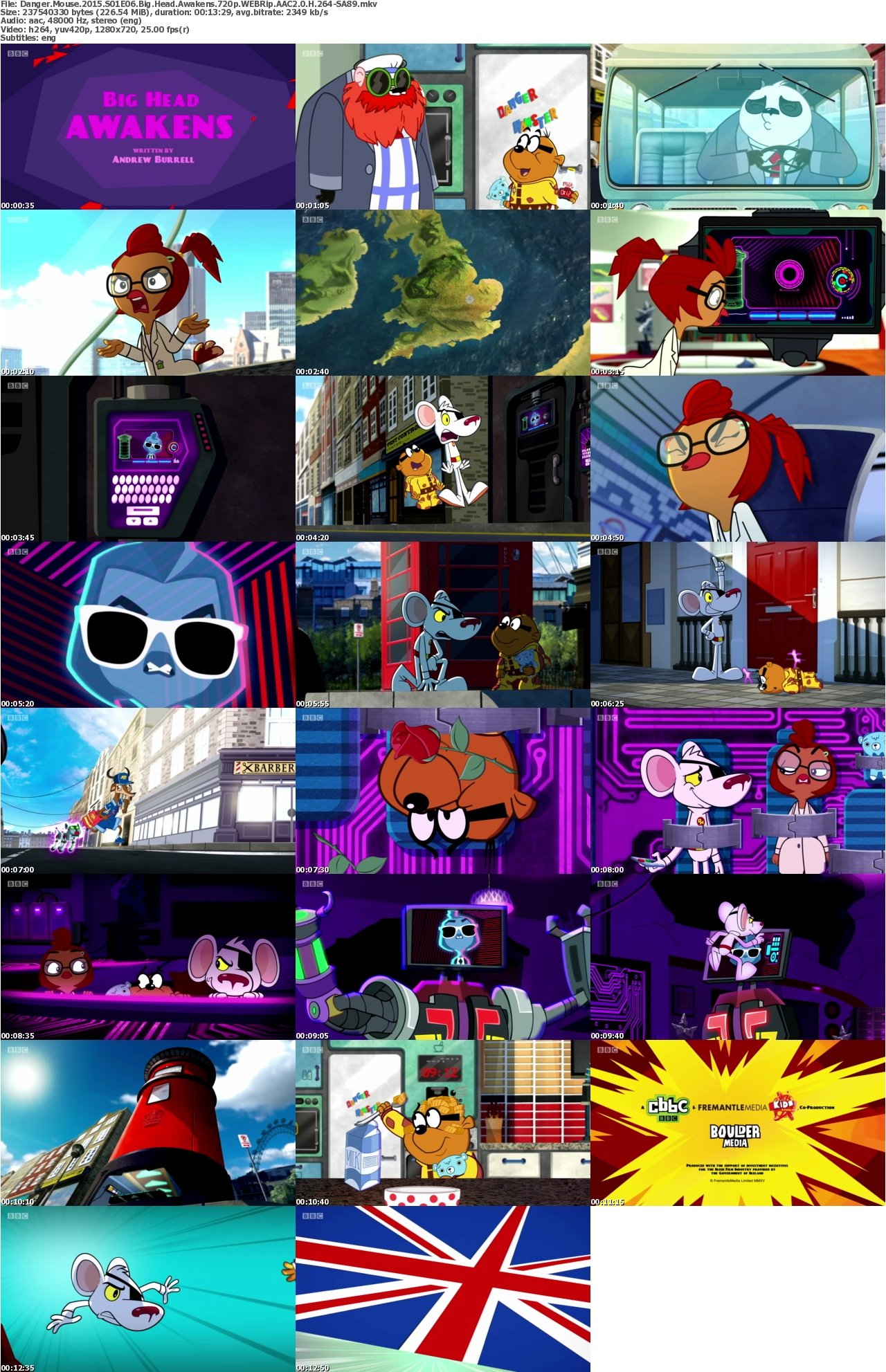Danger Mouse 2015 S01E06 Big Head Awakens 720p WEBRip AAC2 0 H 264-SA89