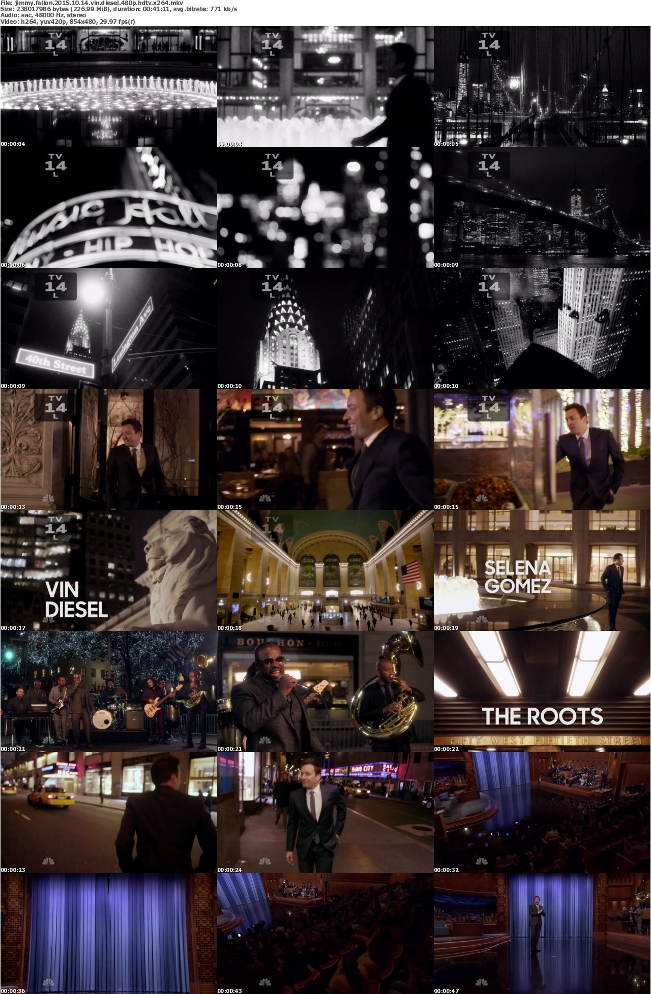 Jimmy Fallon 2015 10 14 Vin Diesel 480p HDTV x264