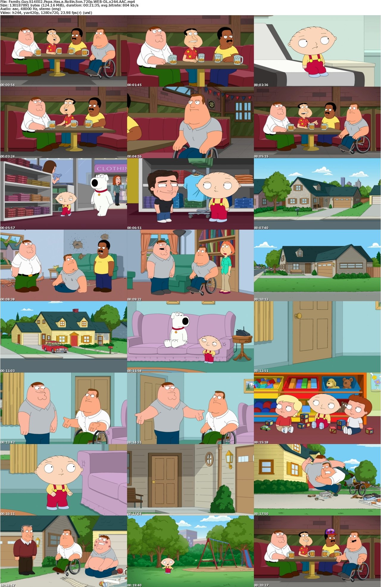 Family Guy S14E02 Papa Has a Rollin Son 720p WEB-DL x264 AAC