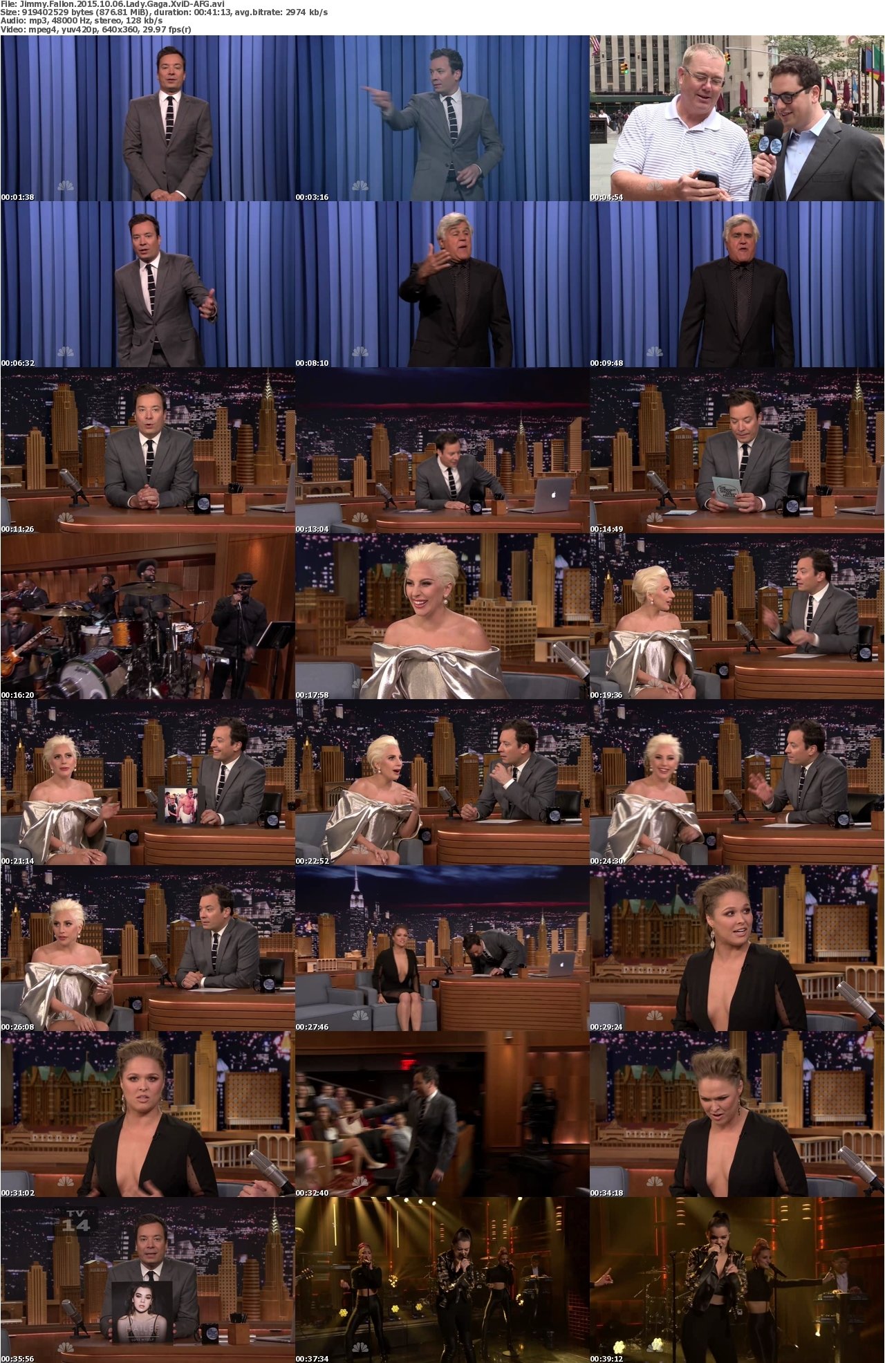 Jimmy Fallon 2015 10 06 Lady Gaga XviD-AFG