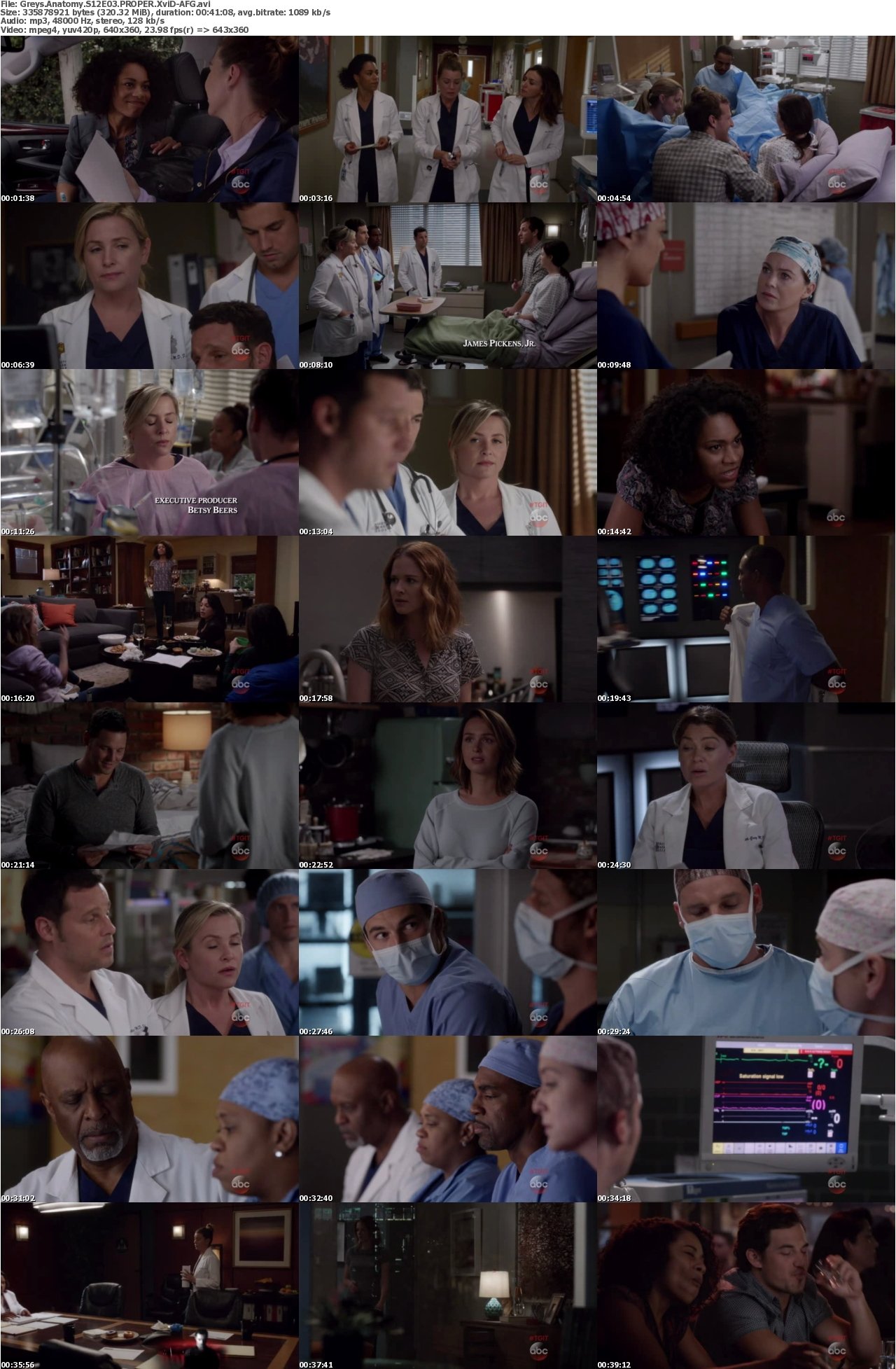 Greys Anatomy S12E03 PROPER XviD-AFG
