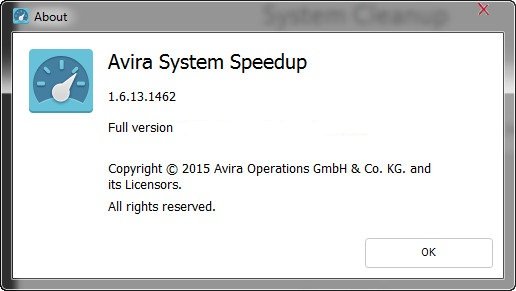 Avira System Speedup 1.6.13.1462 Multilingual