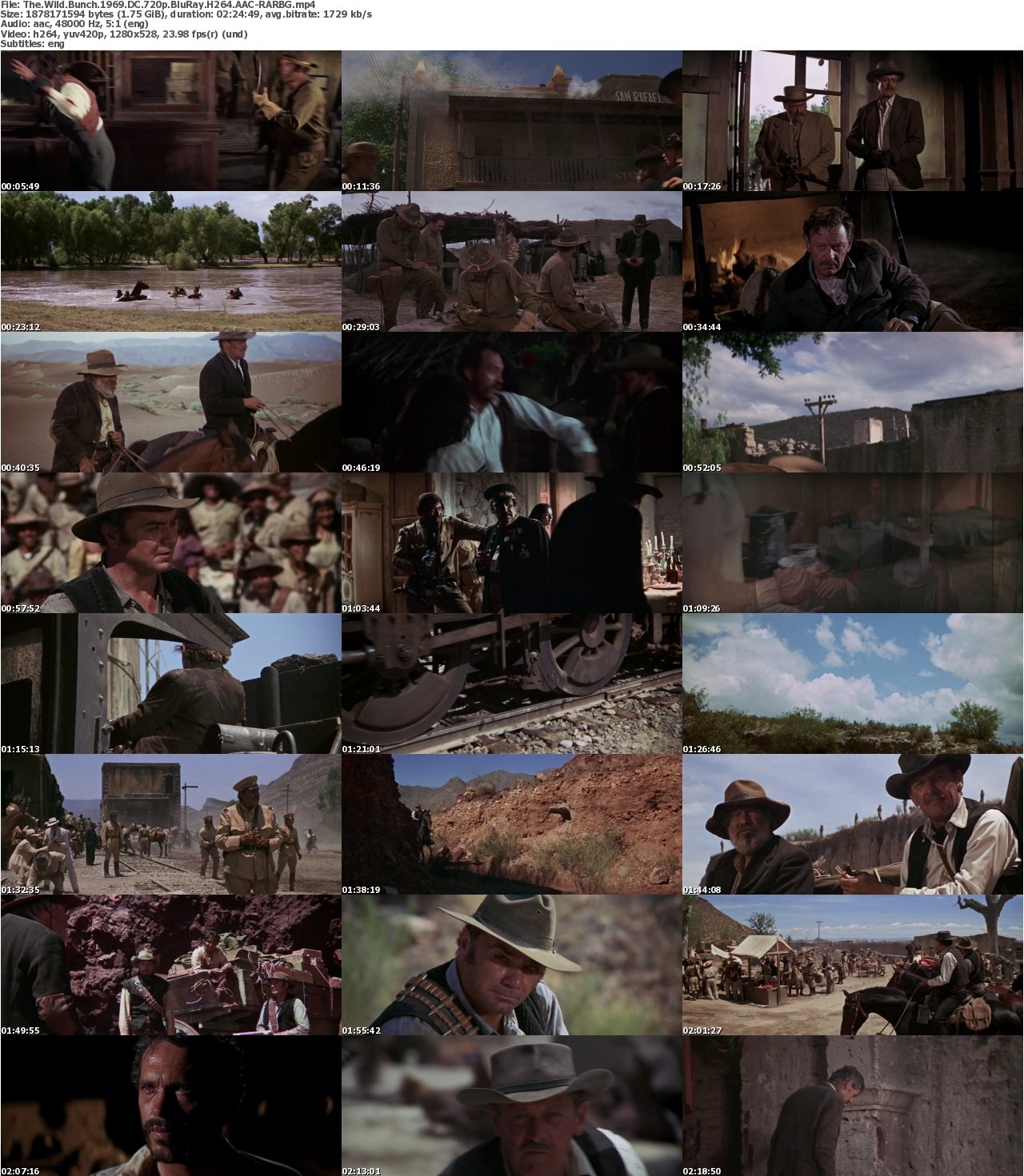 The Wild Bunch 1969 DC 720p BluRay H264 AAC-RARBG