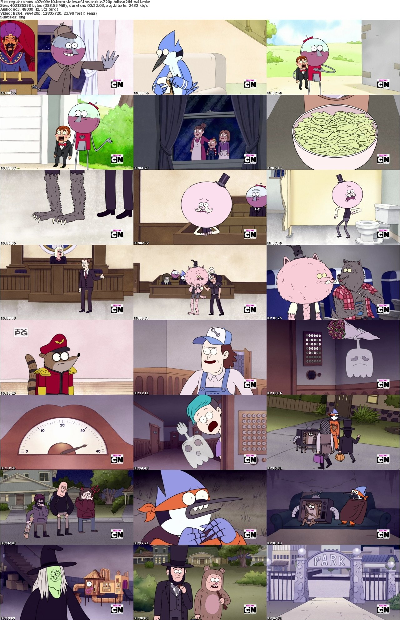 Regular Show S07E09E10 Terror Tales of the Park V 720p HDTV x264-W4F