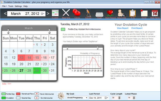 Ovulation Caledar v2015.3.0.0 