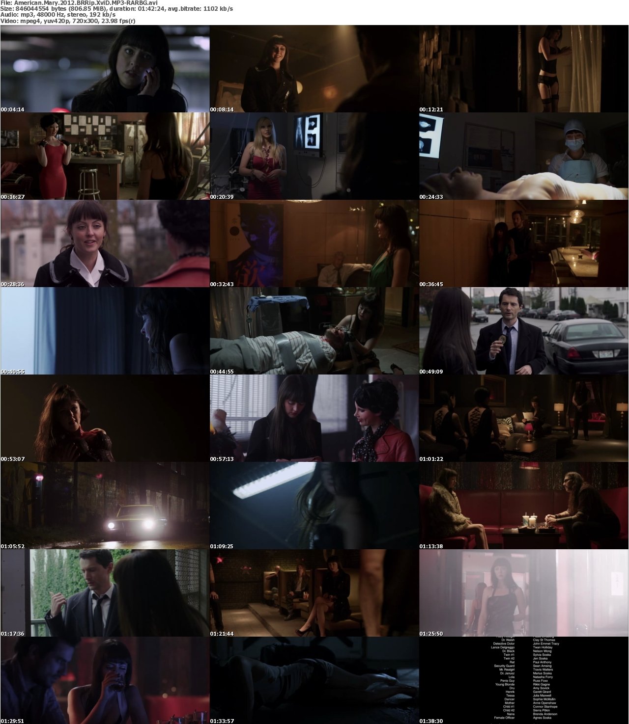 American Mary 2012 BRRip XviD MP3-RARBG