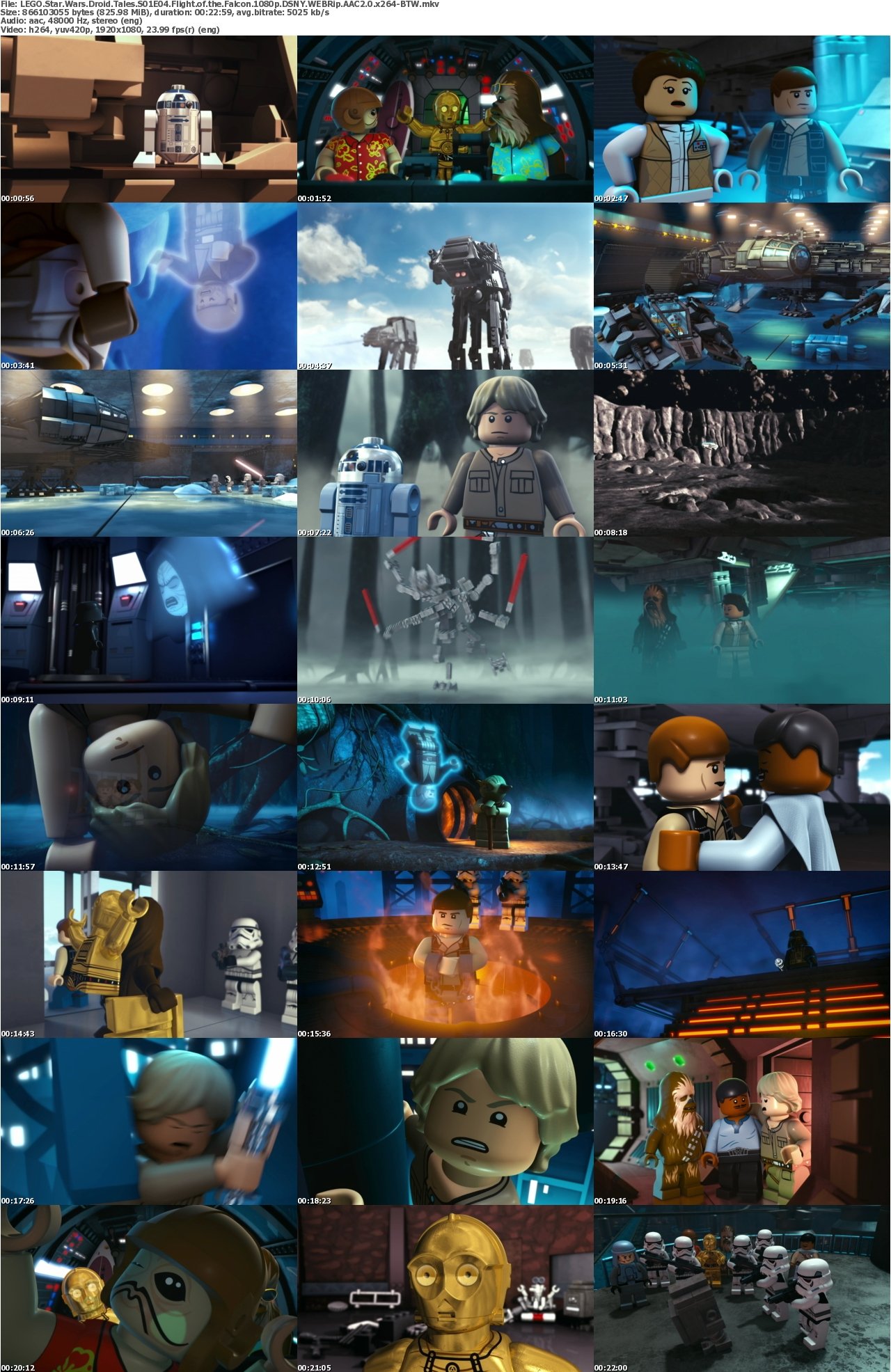 LEGO Star Wars Droid Tales S01E04 Flight of the Falcon 1080p DSNY WEBRip AAC2 0 x264-BTW