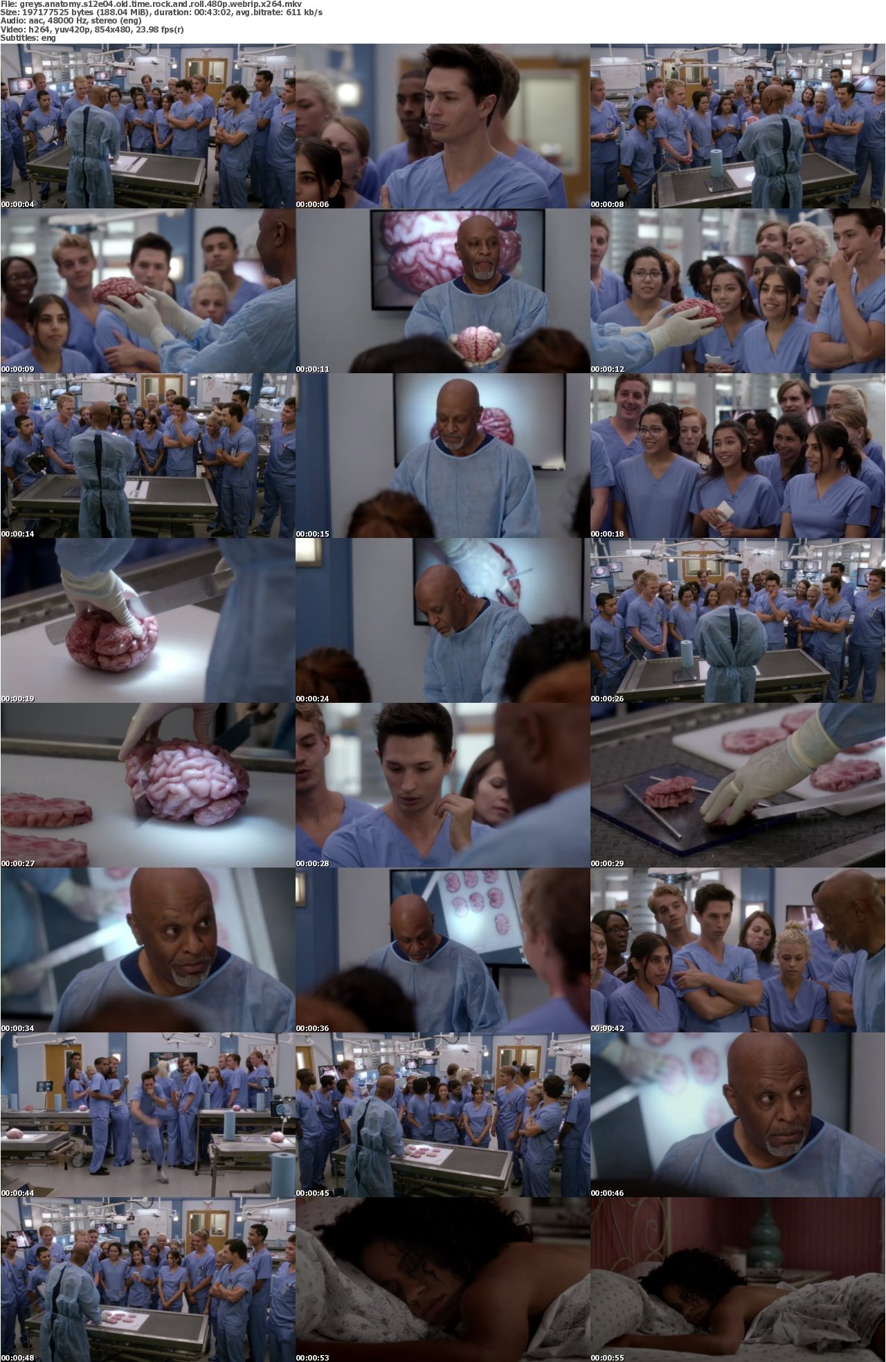 Greys Anatomy S12E04 Old Time Rock and Roll 480p WEBRip x264