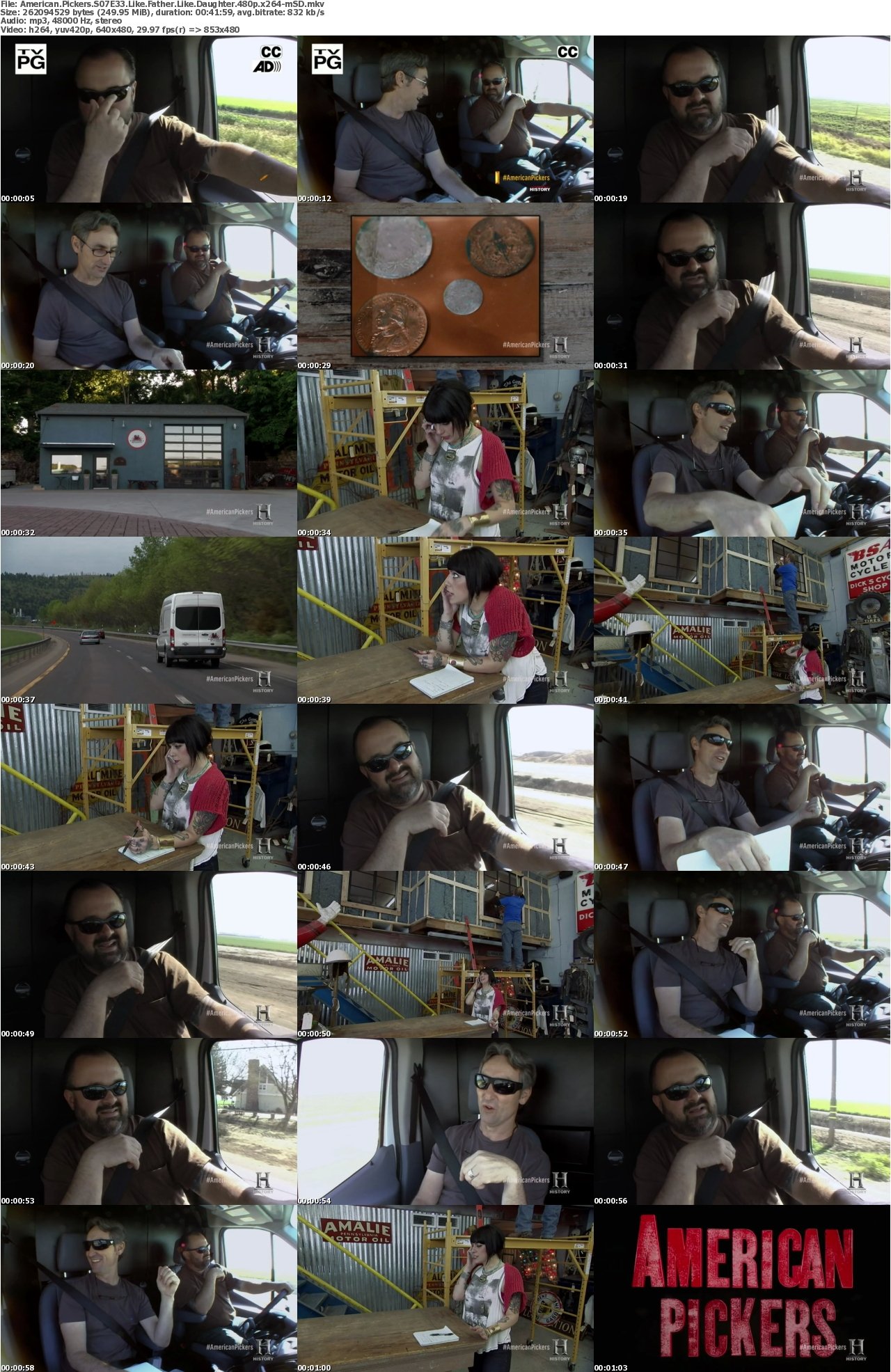 American Pickers S07E33 Like Father Like Daughter 480p x264-mSD