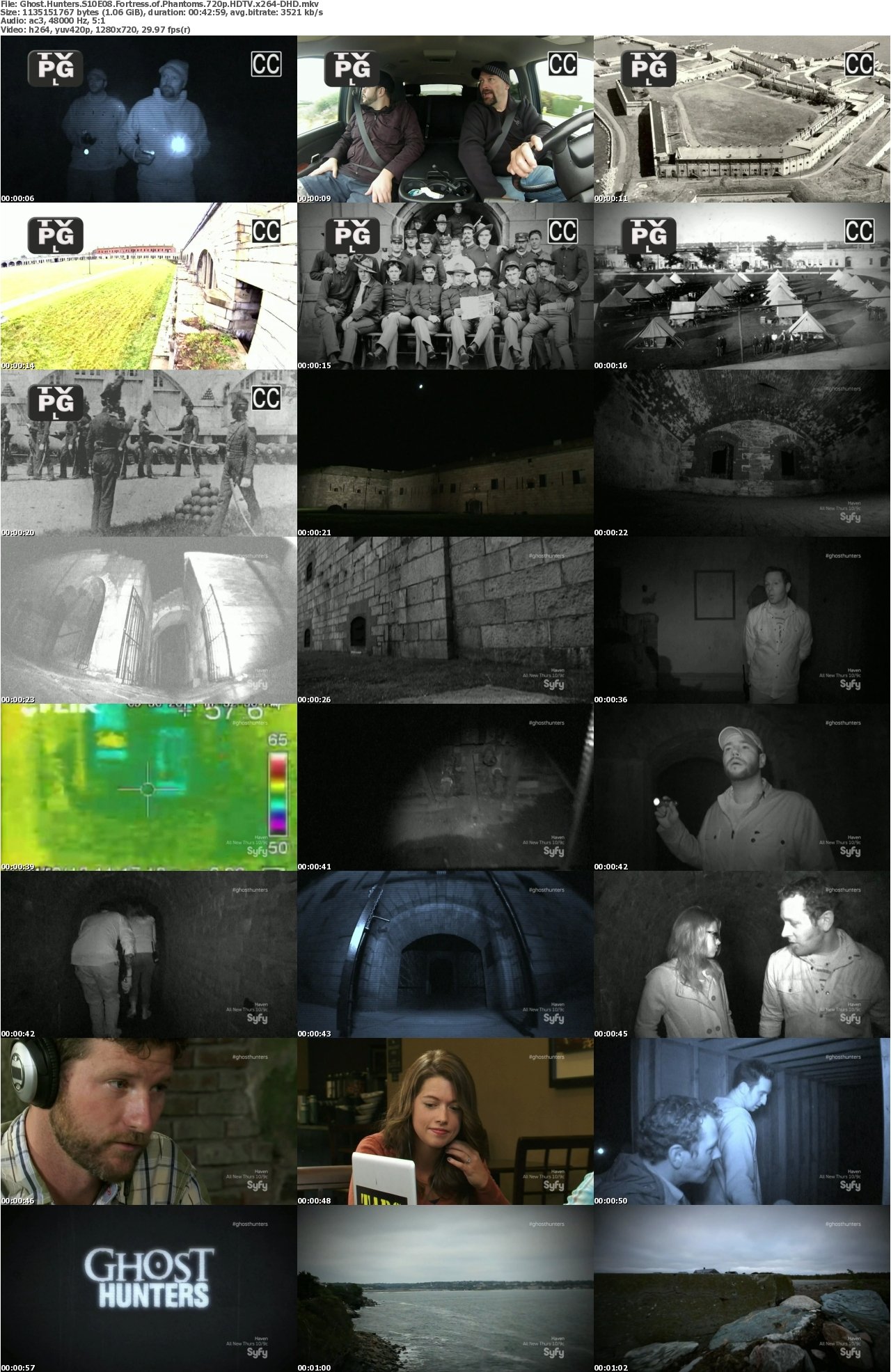 Ghost Hunters S10E08 Fortress of Phantoms 720p HDTV x264-DHD