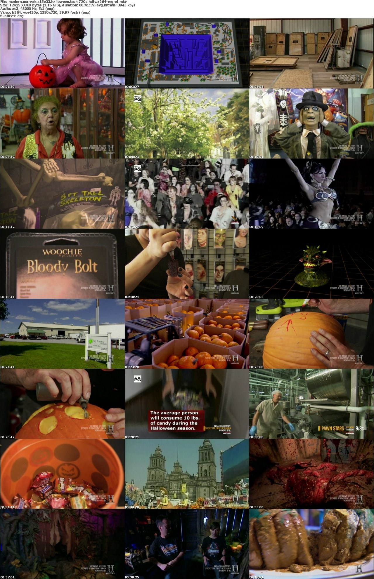 Modern Marvels S15E33 Halloween Tech 720p HDTV x264-REGRET