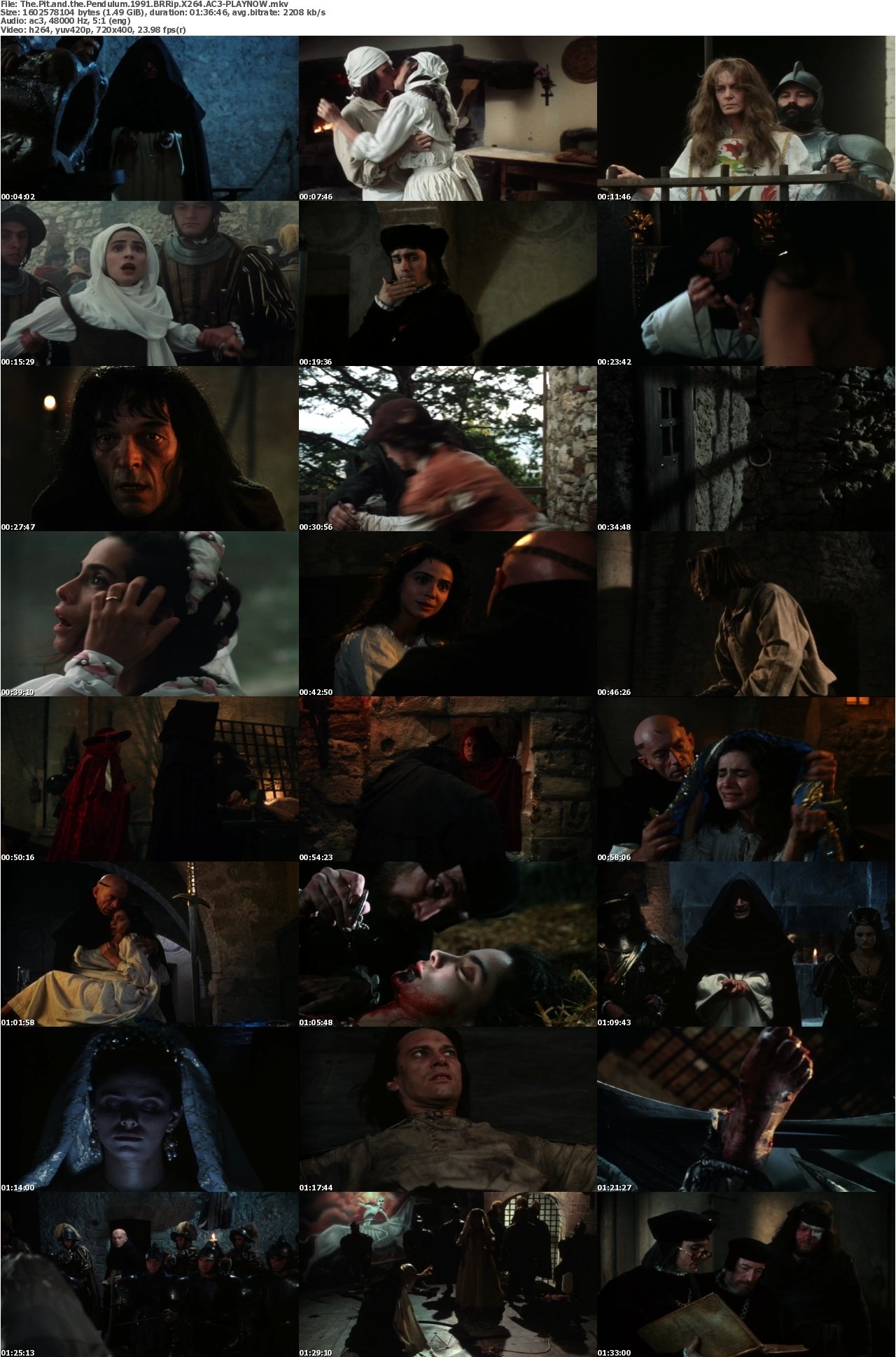 The Pit and the Pendulum 1991 BRRip X264 AC3-PLAYNOW