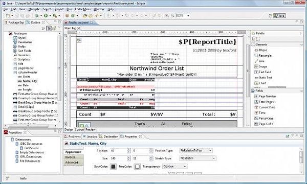 Jaspersoft Studio 6.1.1 Final (x86/x64) + Portable