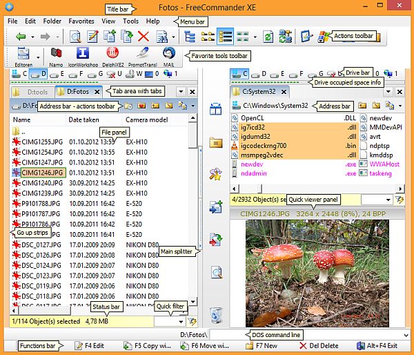 FreeCommander XE 2015 Build 700 Beta Multilangual and Portable + chm Help files