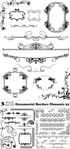 Vectors+-+Ornamental+Borders+Elements+24