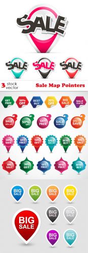 Vectors+-+Sale+Map+Pointers