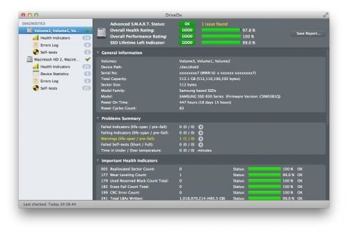 DriveDx 1.4.1 build 490 MacOSX