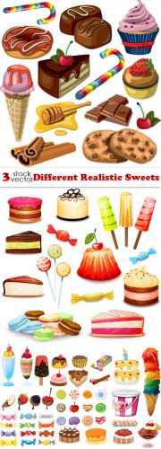 Vectors+-+Different+Realistic+Sweets