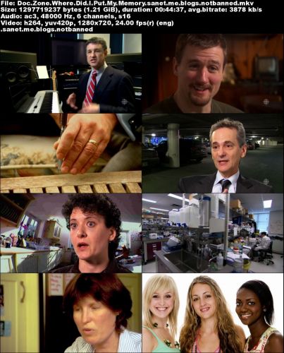 CBC - Doc Zone: Where Did I Put My Memory? (2014) 720p HDTV x264-aAF