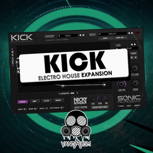 Vandalism KICK Electro House Expansion For SONiC ACADEMY KICK WAV AiFF PRESET-DISCOVER